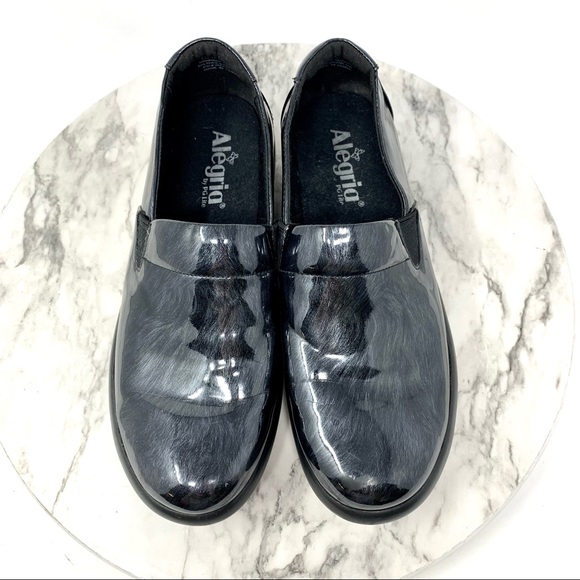 Alegria Elly Pewter Fields Comfort Loafer Clogs 38/8-8.5 Career Classic Comfy - Picture 6 of 16